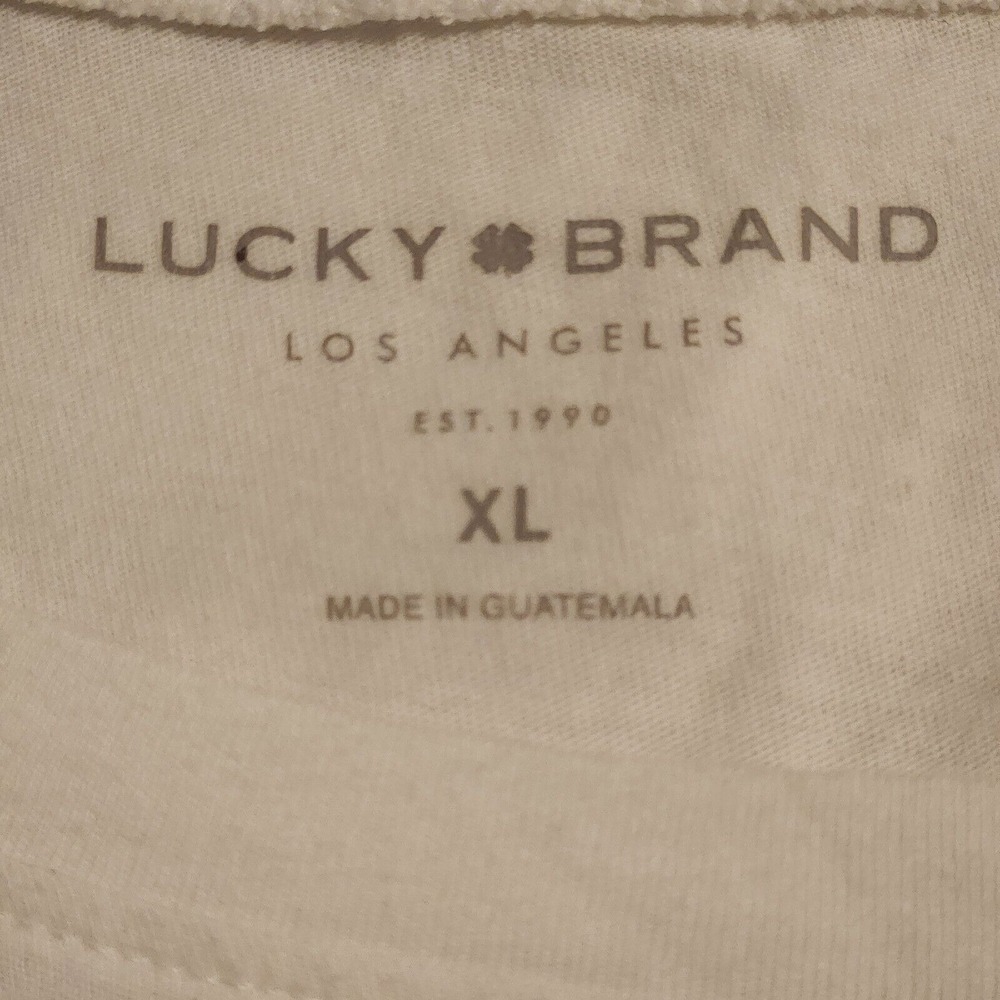 Lucky Brand Top Women's XL T Shirt White Cactus Club New - Picture 5 of 10